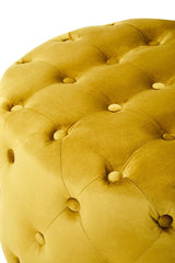 Loretta Pistachio Velvet Stool With Matte Gold Finish Base