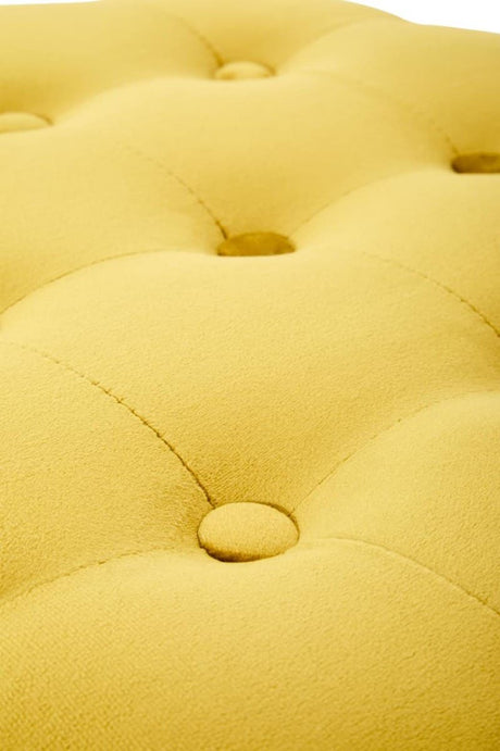 Loretta Pistachio Velvet Stool With Matte Gold Finish Base