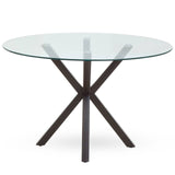 Salford Dining Table With Black Wood Legs