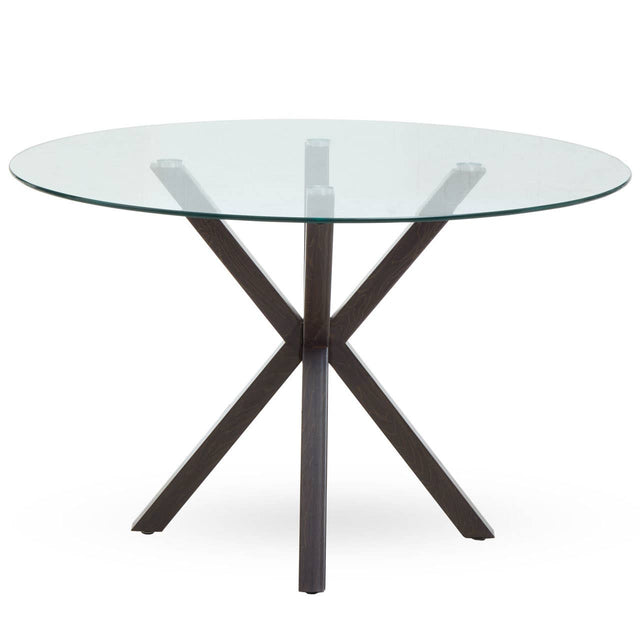 Salford Dining Table With Black Wood Legs