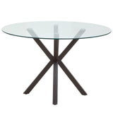 Salford Dining Table With Black Wood Legs