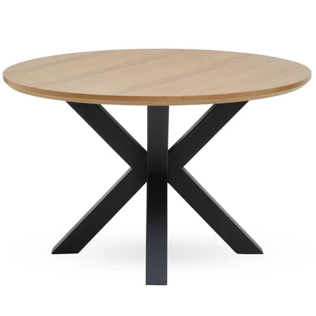 Salford Dining Table With Black Powder Legs