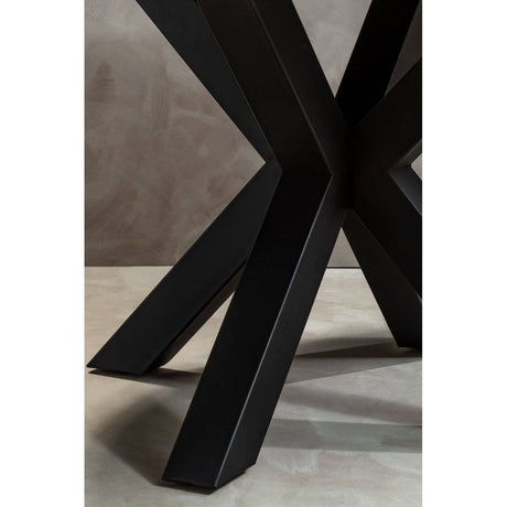 Salford Dining Table With Black Powder Legs
