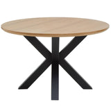 Salford Dining Table With Black Powder Legs