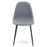 Elegant Grey Upholstered Dining Chair