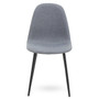 Elegant Grey Upholstered Dining Chair