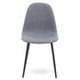 Elegant Grey Upholstered Dining Chair