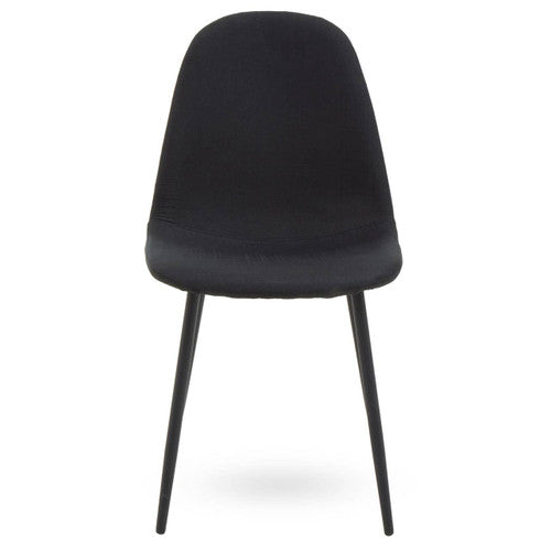 Elegant Salford Dining Chair in Black Fabric