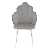 Tian Grey Velvet Chair