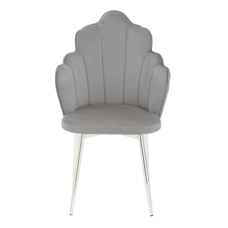 Tian Grey Velvet Chair