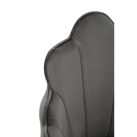 Tian Grey Velvet Chair