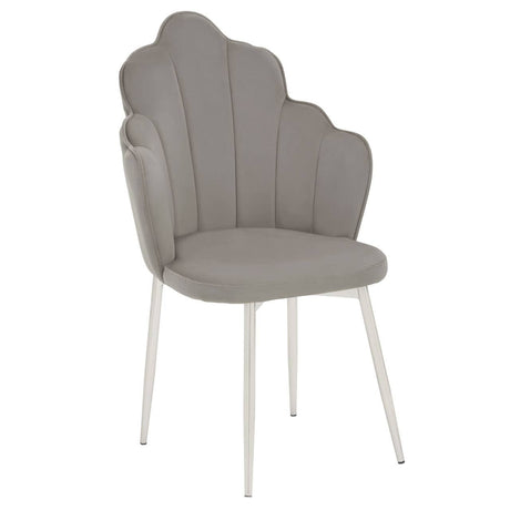 Tian Grey Velvet Chair