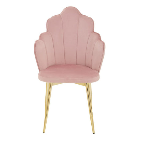 Tian Pink Velvet Dining Chair