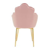 Tian Pink Velvet Dining Chair