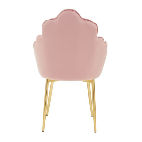 Tian Pink Velvet Dining Chair
