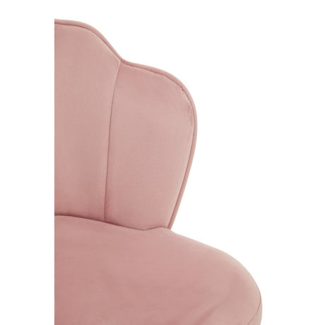 Tian Pink Velvet Dining Chair