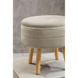 Ivy Mink Velvet Stool