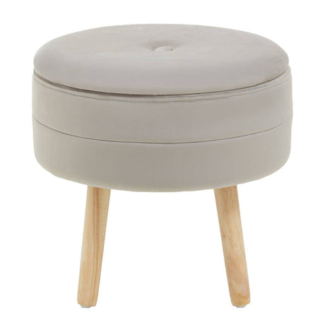 Ivy Mink Velvet Stool