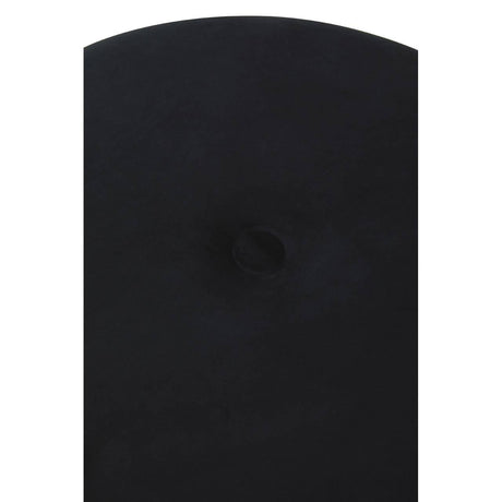 Ivy Black Velvet Stool