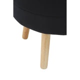 Ivy Black Velvet Stool
