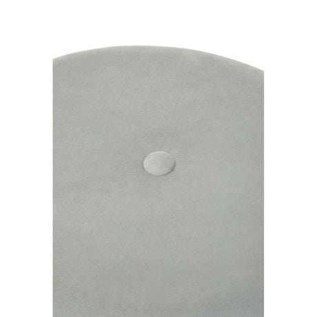 Ivy Grey Velvet Stool