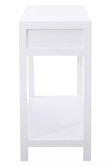 Sherman White Wood Console Table