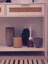 Sherman White Wood Console Table