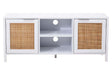 Sherman White Wood Media Unit