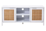 Sherman White Wood Media Unit