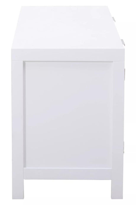 Sherman White Wood Media Unit