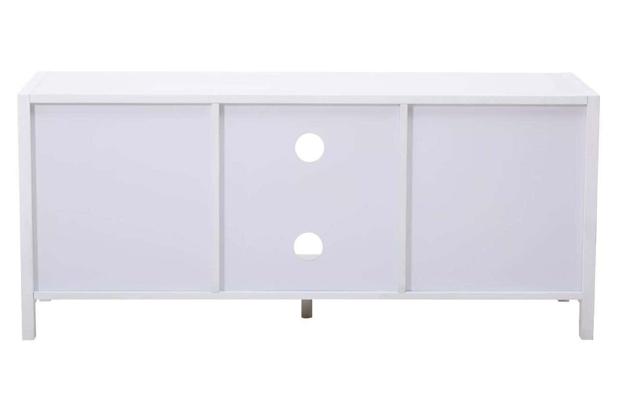 Sherman White Wood Media Unit
