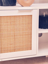 Sherman White Wood Media Unit