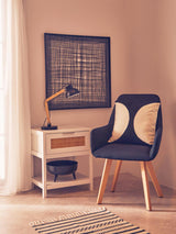 Sherman White Wood Side Table