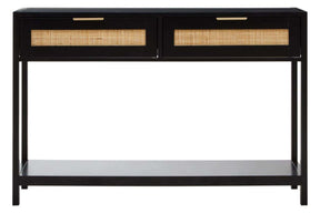 Sherman Black Wood Console Table