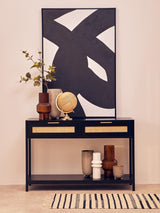 Sherman Black Wood Console Table