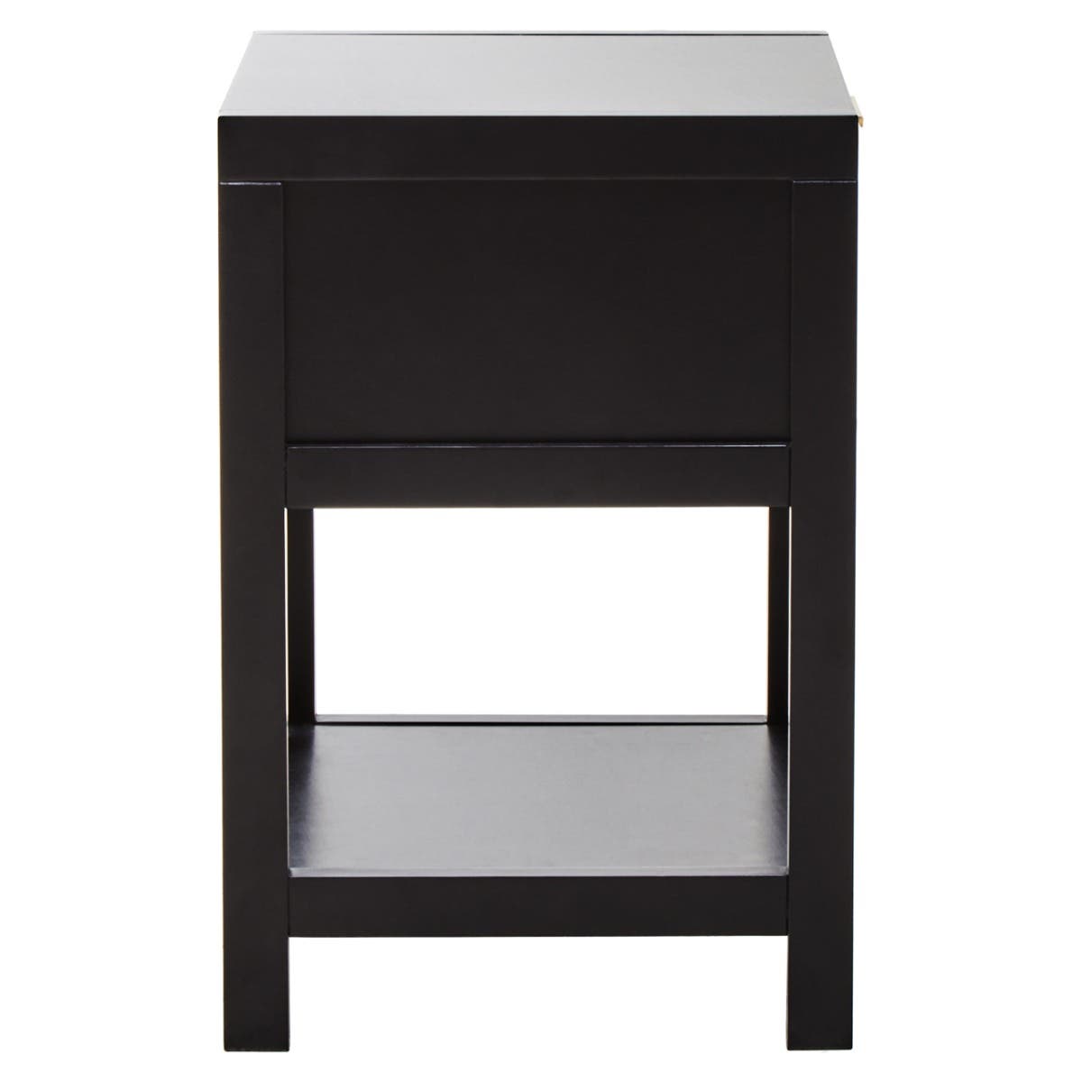 Sherman Black Wood Side Table