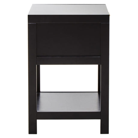 Sherman Black Wood Side Table