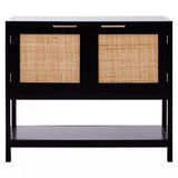 Sherman Black Wood Side Cabinet