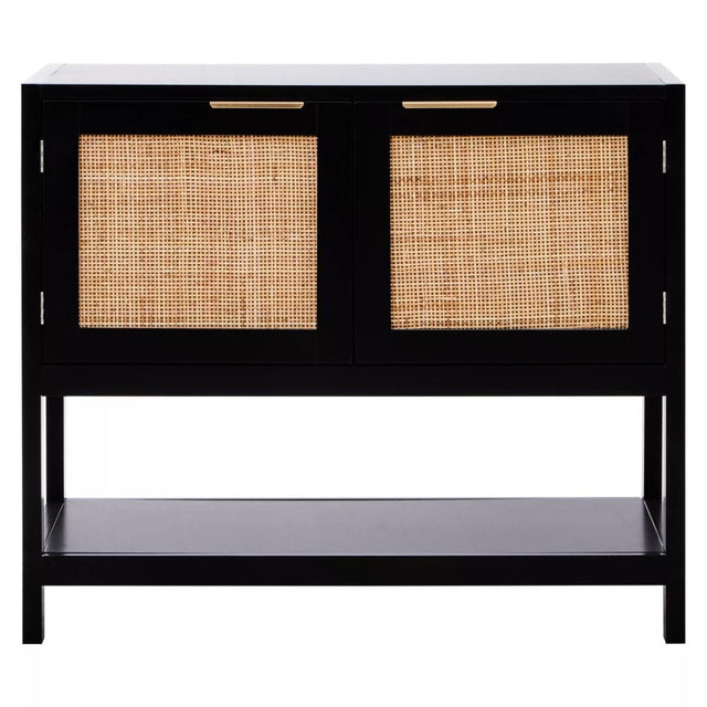 Sherman Black Wood Side Cabinet
