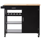 Frankfurt Black Kitchen Trolley