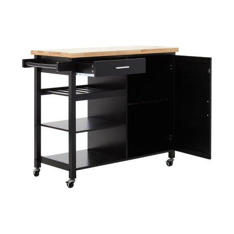 Frankfurt Black Kitchen Trolley