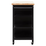 Frankfurt Black Kitchen Trolley