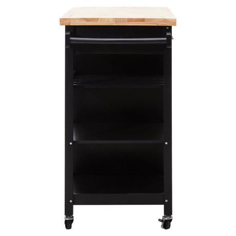 Frankfurt Black Kitchen Trolley