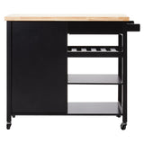 Frankfurt Black Kitchen Trolley
