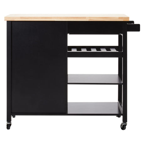 Frankfurt Black Kitchen Trolley