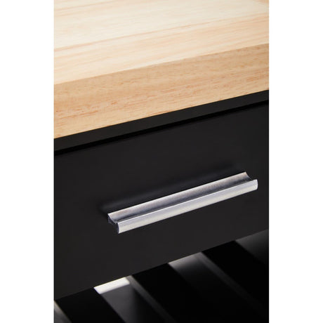 Frankfurt Black Kitchen Trolley