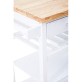 Frankfurt White Kitchen Trolley