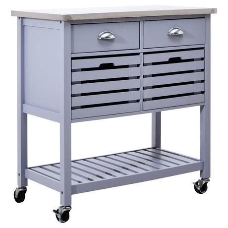 Frankfurt Grey Kitchen Trolley
