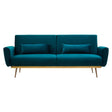 Hatton Green Velvet Sofa Bed