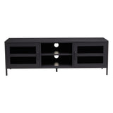 Acier Two Door Black Media Unit